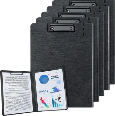 Produktbild von Famanu A4 Klappbare Schreibunterlagen - 5er Set, schwarz