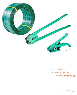 Produktbild von Zurrwerkzeugset, 1500ft PET-Band, manueller Spannvorrichtung, 1500ft Band
