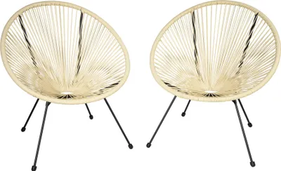 Image de Lot de 2 chaises de jardin Santana - beige
