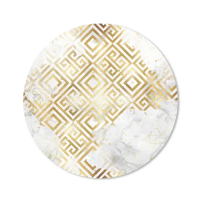 Produktbild von MuchoWow® Mauspad Mousepad Gold - Marmor - Muster - Geometrie 40x40 cm - Mousepads - Maus Mat - Pad - Mausunterlage - Schreibtisch Accessoires