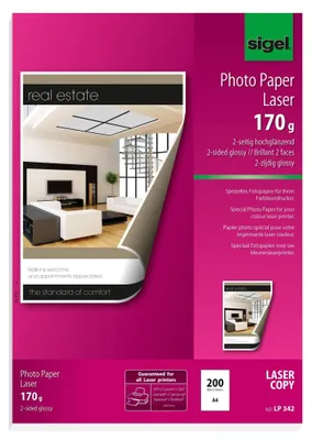 Immagine prodotto di Carta fotografica SIGEL LP342 DIN A4 lucido 170 g/m² 200 fogli
