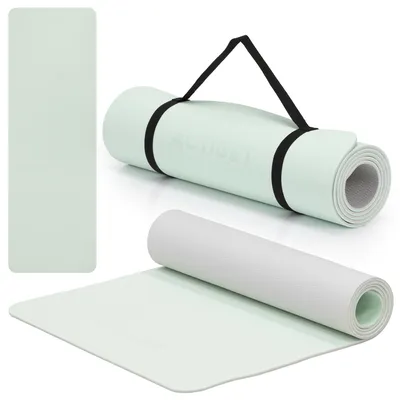 Produktbild von ACTIGET Yogamatte, Fitnessübung, rutschfest, 183x61 cm, Pilates-Matratze, Mint