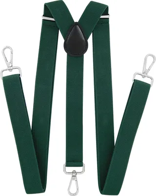 Immagine prodotto di bretelle axy uomo 3 robuste chiusure a moschettone larghe 2,5 cm a forma di Y regolabili ed elastiche lunghe 120 cm