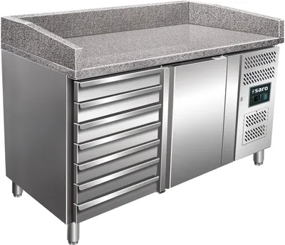 Image de Table à pizza Saro avec tiroirs, modèle Marga Pz 1610 Tn