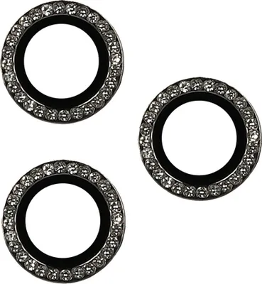 Produktbild von Lens Shield Glas Kameraglas kompatibel mit iPhone 16 Pro Max Schwarz Diamond
