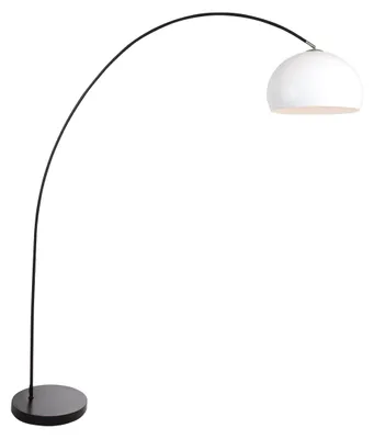 Zdjęcie produktu dla Mexlite - lampa stojąca - Solva - czarny - tworzywo sztuczne metal - lampa łukowa - E27 - 3906ZW