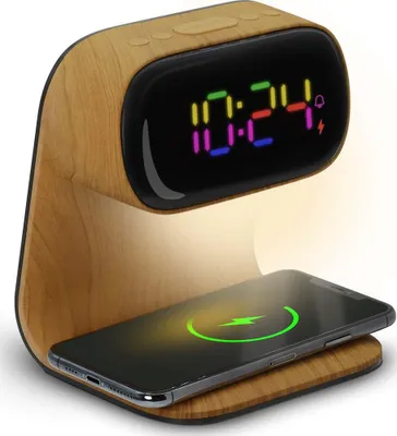 Immagine prodotto di Sveglia effetto legno COLOR LED