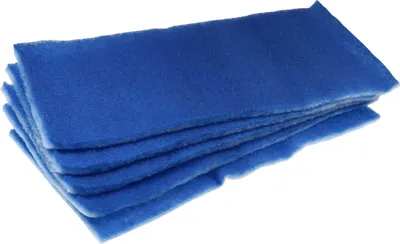 Produktbild von vhbw 5x Luftfilter G4 kompatibel mit Wolf CWL 300, 400 Lüfter, Badlüfter, Ventilator, Lüftungsgerät - Blau Weiß