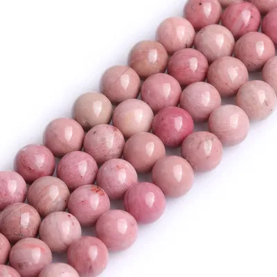 Obrázok produktu pre Solidchoice - Korálky z rhodochrözitu, 8 mm, vhodné na výrobu šperkov
