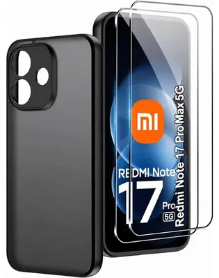 Produktbild von Hülle + 2X Schutzglas für Xiaomi Redmi Note 17 Pro Max 5G Panzerfolie Schutzhülle Case 9H