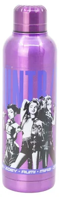 Isolierflasche 515 ml, doppelwandig, auslaufsicher, bunt, rund