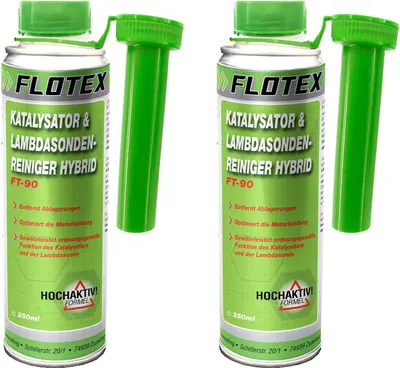 Produktbild von Flotex Katalysator & Lambdasondenreiniger Hybrid, 2 x 250ml Reiniger Additiv