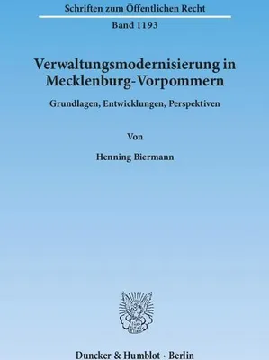 Produktbild von Biermann, H: Verwaltungsmodernisierung in Mecklenburg-Vorp.