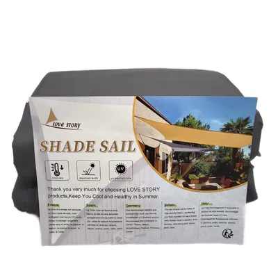 Immagine prodotto di LOVE STORY Tenda da sole quadrata 5x5 m in poliestere PES, resistente al sole e impermeabile
