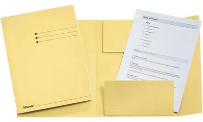 Image de Leitz Esselte Chemise à 3 rabats A4, jaune