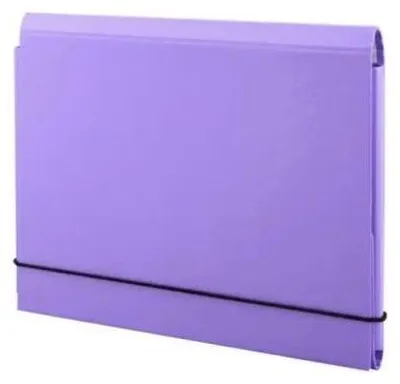 Image de Pochette à rabats A5 avec élastique, violette, PENMATE