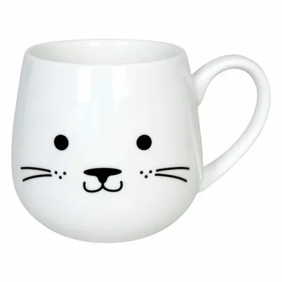 Obrázok produktu pre Könitz Cuddle Animals - Mačka, hrnček na kávu, porcelán, biely, 400 ml, 11 1 143 2707