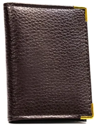 Obrázek produktu pro inny etui na karty z přírodní kůže hnědé 10x7,5 cm