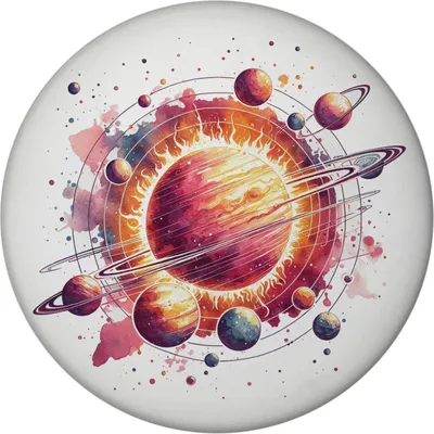 Produktbild von Sonnensystem Planeten Magnet rund