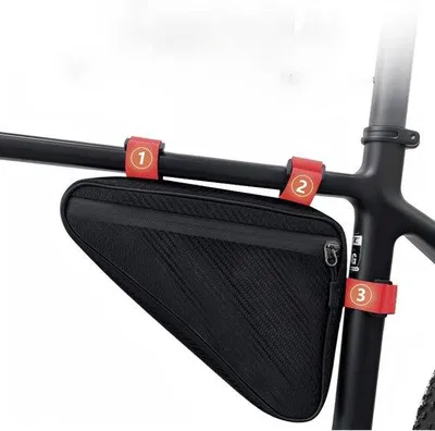 Image de Sacoche de vélo triangulaire noire