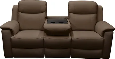 Produktbild von 3-Sitzer Ledersofa EVASION mit Relaxfunktion - braun