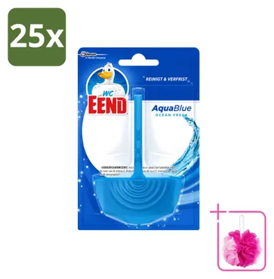 Produktbild von 25 x WC Eend Toiletblok Aqua Blue - 40 g - Sparpackung - 25 Stücke