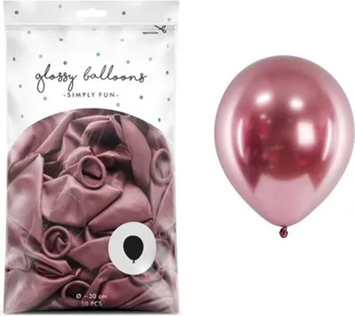 Obrázek produktu pro Balóny Glossy růžové zlato 30 cm 50 ks.