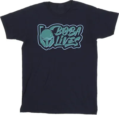 Produktbild von Star Wars - "The Book Of Boba Fett Lives" T-Shirt für Herren BI44903 (3XL) (Marineblau)