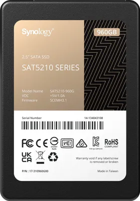 Produktbild von Synology 2.5" SATA SSD SAT5210 960GB - Power-Loss Protection