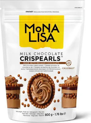 Produktbild von Crispearls mit Vollmilch Schokolade 800g, Callebaut, Crisp Pearls Schokodekor