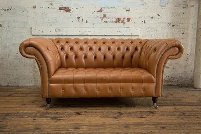 Produktbild von Braune Designer Sofa Couch Polster XXL 2 Sitzer Big Sofas Couchen Leder