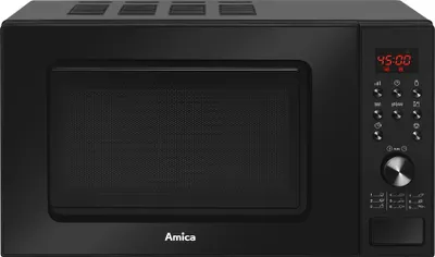 Zdjęcie produktu dla Amica AMGF20E1GB, Blat, Mikrofalówka grill, 20 l, 700 W, Wbudowany wyświetlacz, Przyciski, obrotowy