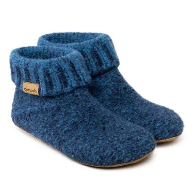 Produktbild von Gottstein Knit Boot Hüttenschuh Aus 100% Schurwolle, Sohle aus Rindsleder, Natürlich, leicht und temperaturregulierend