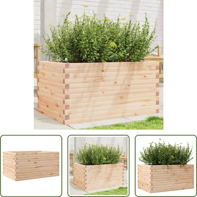Immagine prodotto di The Living Store Fioriera 90x60x45,5 cm in legno massiccio di pino