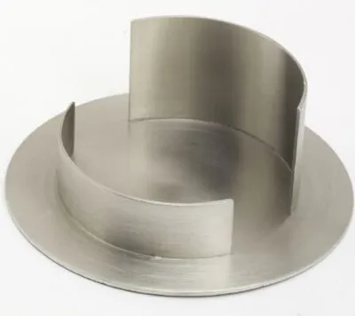 Produktbild von Kerzenhalter Messing vernickelt silber matt, für Ø 7 cm Kerzen, Anlasskerzen