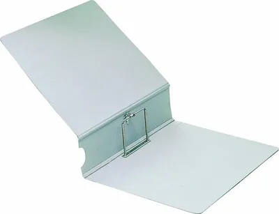 Produktbild von Archiv-Ordner A4 mit Steckmechanik Lederpappe grau Packung mit 50 Stück