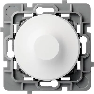 Obrázok produktu pre LED stmievač – plast – zapustený – biely – 74 x 74 x 54 mm