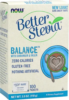 Obrázok produktu pre NOW Foods | Better Stevia® Balance™ | s chrómom a inulínom