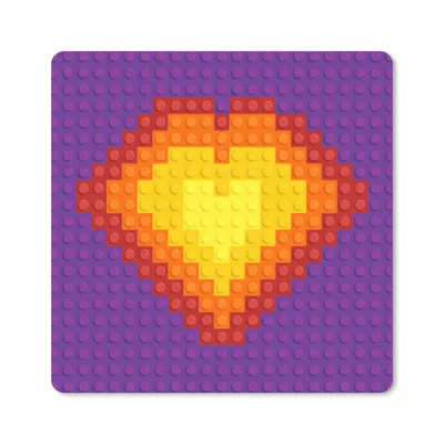 Produktbild von MuchoWow® Mauspad Mousepad Muster - Herz 20x20 cm - Mousepads - Maus Mat - Pad - Mausunterlage - Desk Mat - Bureauartikeln
