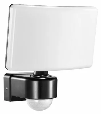 ORNO LED-Flutlichtstrahler TOS 30W mit PIR-Bewegungsmelder, 4000K, IP65, schwarz