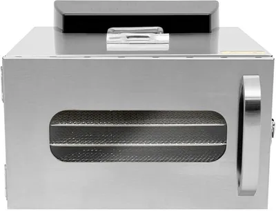 Immagine prodotto di Essiccatore per frutta e verdura in acciaio inossidabile, deidratatore alimentare da 400W, temperatura regolabile da 30-90°, con 6 ripiani, display LCD e controllo del tempo