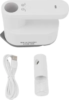 Obrázek produktu pro Malá elektrická žehlička, bezdrátová, přenosná, dobíjecí, suchá a mokrá pára na oděvy, domácnost, ubytovna, cestování, podnikání