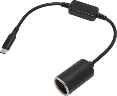 Zdjęcie produktu dla Adapter USB-C do gniazda zapalniczki, wtyczka typu C, 5 V do 12 V, adapter do gniazda zapalniczki do kamery samochodowej, GPS, samochodowych pasków świetlnych LED