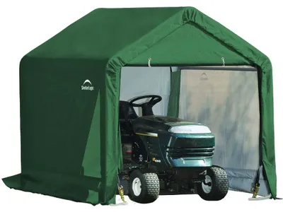 Produktbild von ShelterLogic Folien Zeltgarage Gerätehaus Grün 180x180x180 cm