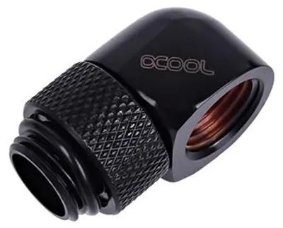 Obrázek produktu pro Alphacool 17217, Spojka, Mosaz, Černá, 1/4", 90°, 32,2 mm