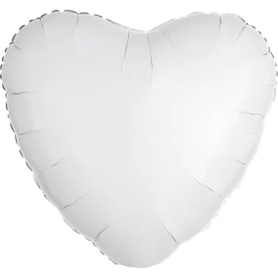 Immagine prodotto di Palloncino in foil Bianco metallizzato Cuore 43 cm