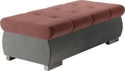 Produktbild von MIRJAN24 Polsterhocker Orkan Groß, Moderne Sitzhocker vom Hersteller, Holzkonstruktion, 120x60x39 cm (Farbe: Magic Velvet 2217 + Magic Velvet 2258)