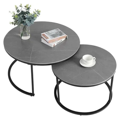Immagine prodotto di Tavolino da salotto - Tavolo - Tavolino da caffè - Tavolo da pranzo - Set da 2