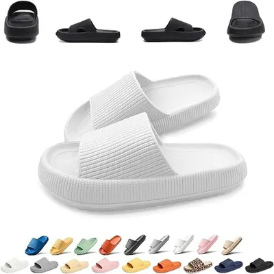 Obrázok produktu pre Protišmykové rýchloschnúce kúpacie papuče hladké - mäkká hrubá podrážka papuče cloud shoes, 44/45