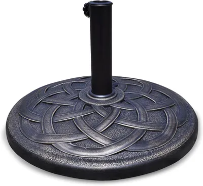 Produktbild von Sonnenschirmstaender aus Metall, Schirmstaender mit Sicherungsmutter im Retro-Stil, Balkonschirmstaender für 38/48 mm Schirmstangen, für Garten & Balkon & Pools, Sonnenschirm Staender, Bronze